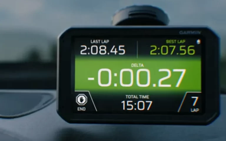 GPS lap timer delta